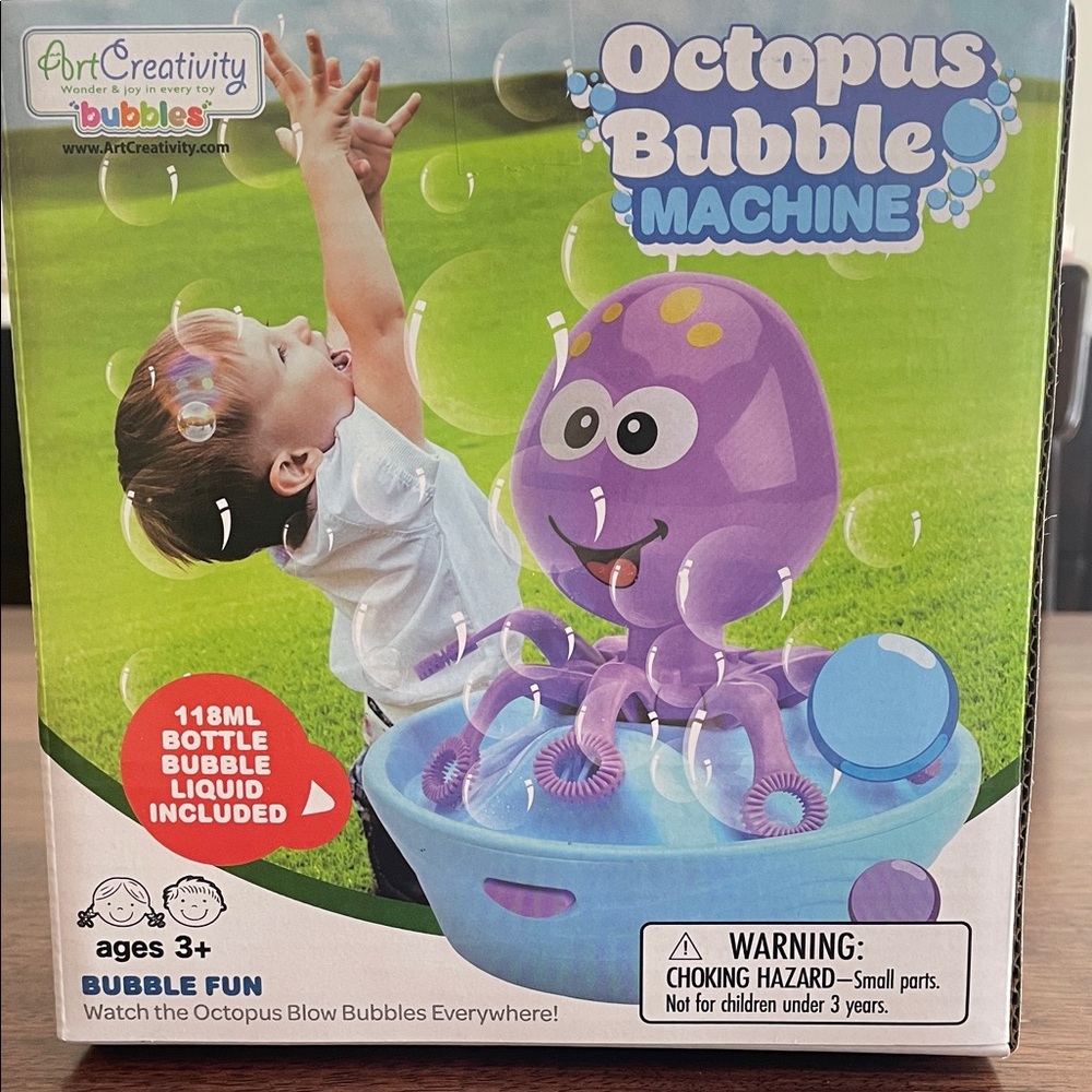 Art Creativity octopus bubble machine